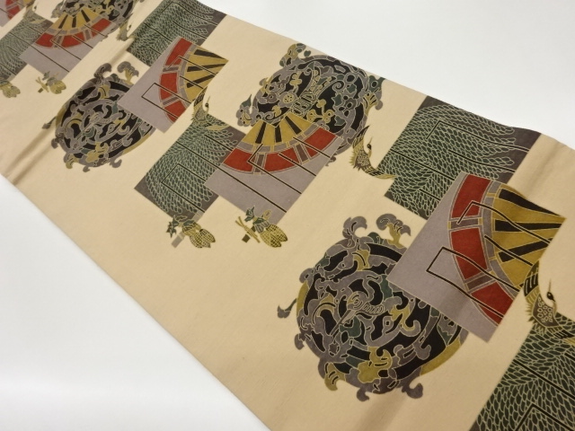 JAPANESE NAGOYA OBI / TSUMUGI / CARRIAGE